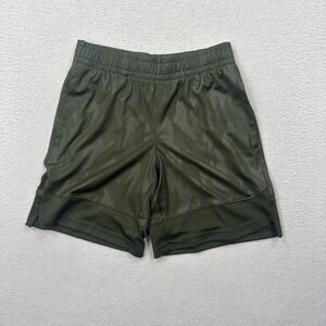 DSG Boys Youth Knit Training Shorts Size Small Dark Green Athletic Fit